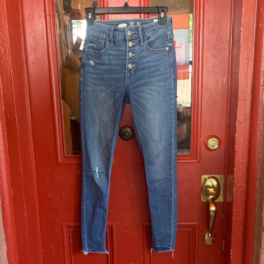 Old Navy Women's Dark Blue Skinny Jeans